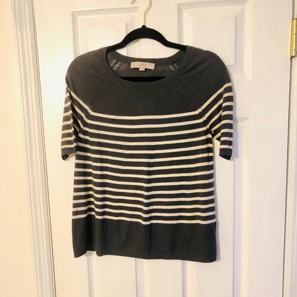 Loft Striped 3/4 Sleeve Small